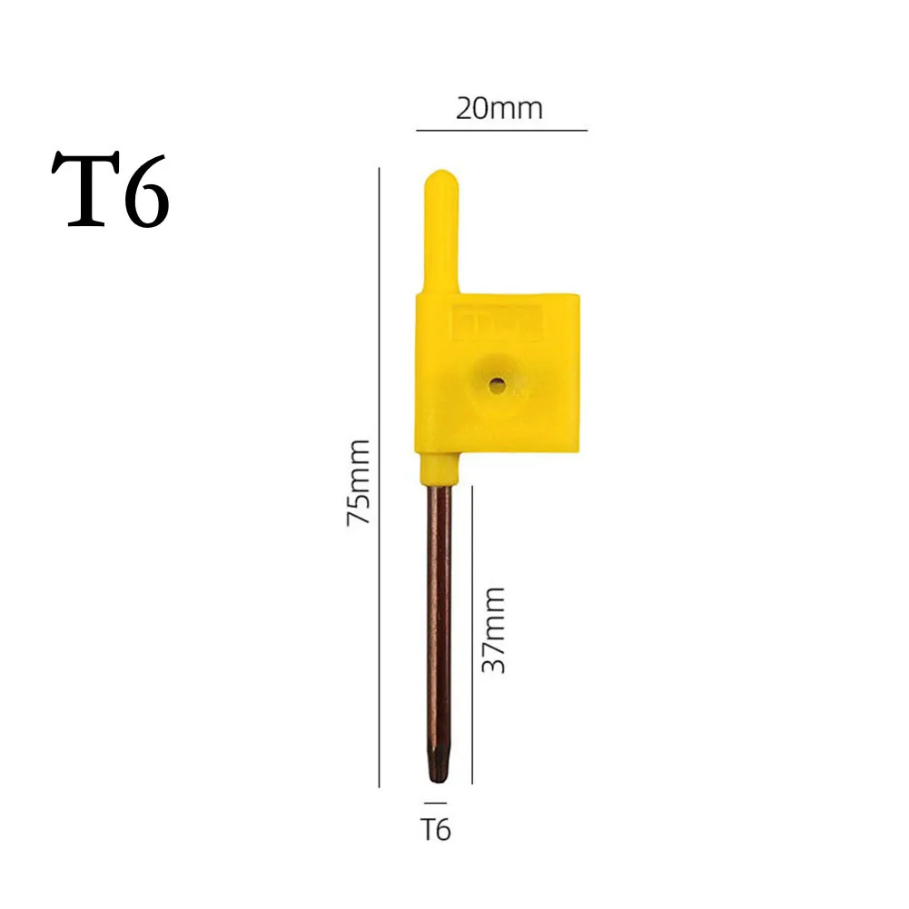 T6/T8/T15  Screw Driver T Shape Inner Hexagon Spanner Key Screwdrivers Handle Repair Screw Driver Wrench Hand Tools