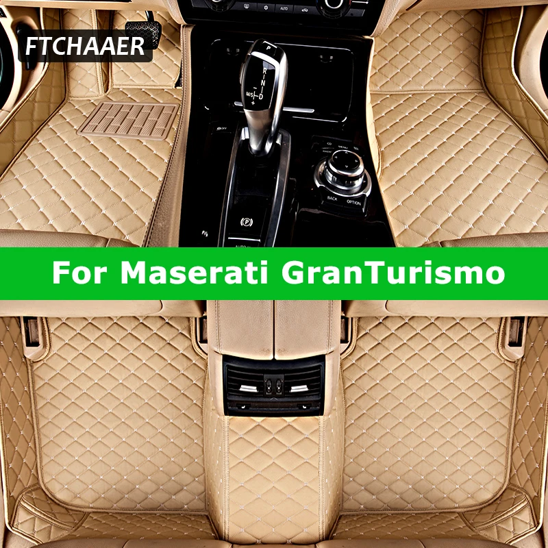 

FTCHAAER Custom Car Floor Mats For Maserati GranTurismo 2007-2019 Auto Carpets Foot Coche Accessorie