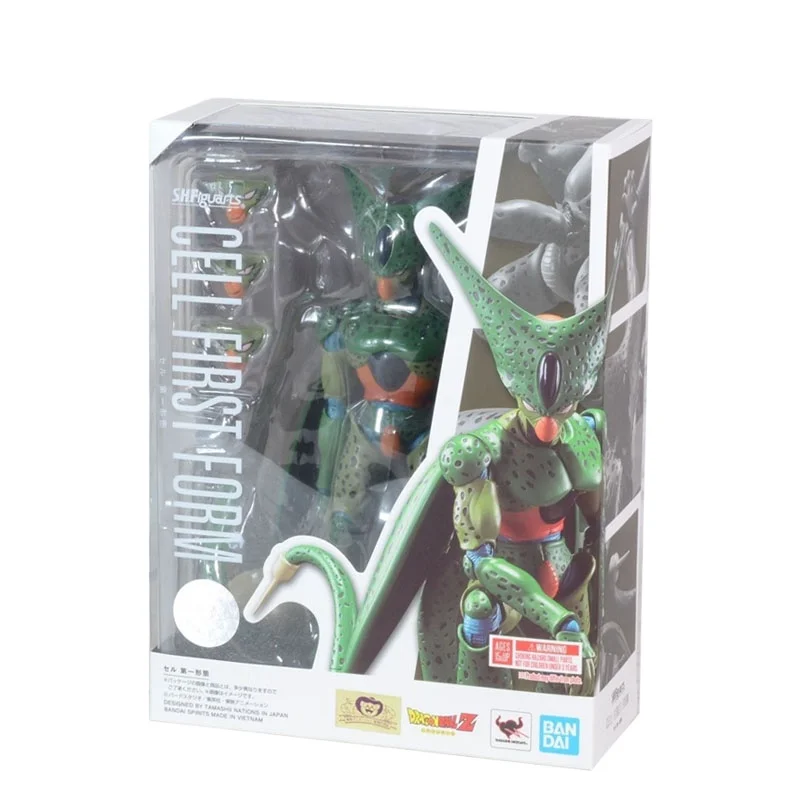 

В наличии: Оригинальный сборный набор Bandai Dragon Ball Z SHF Cell First Form – Коллекционная фигурка аниме-персонажа, готовая модель, игрушка для мальчиков, подарок