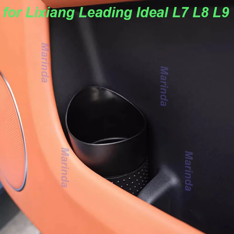 For LEADING IDEAL LiXiang L7 L8 L9 Car Door Water Cup Holder Storage Bucket Mini Anti-Slip Storage Box Interior Accessories