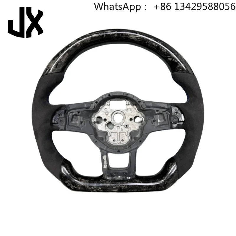 Custom Carbon Fiber Steering Wheel Fit for Volkswagen Golf7.5 Mk7 GTI Golf6 Golf7 GTS MK5 MK6 Polo GTD GTE GLI R-Line R CC JETTA