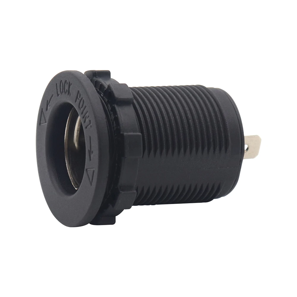Dual USB Charger Socket Car Charger Socket Power Cigarette Lighter Socket for Car Boat Marine Motorcycle RV ATV