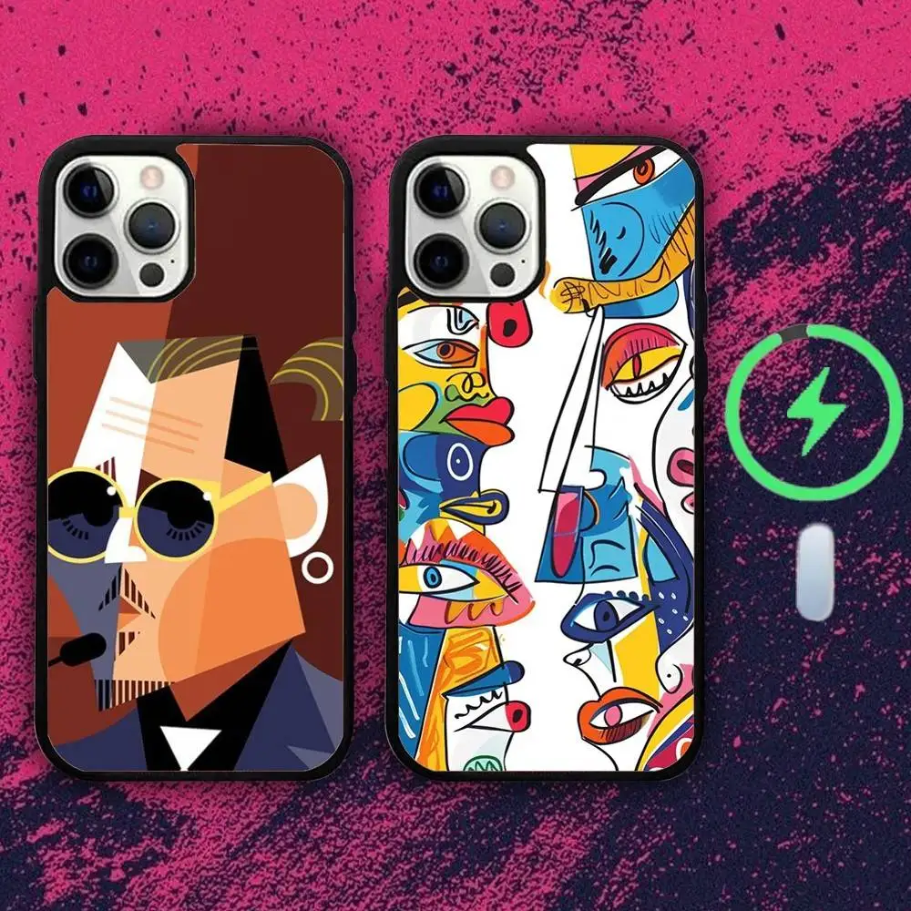 

Picasso Abstract Art Painting Phone Case For iPhone 16e,16,15,14,13,12,11,Plus,Pro,Max,Mini Magsafe Magnetic Wireless Charging