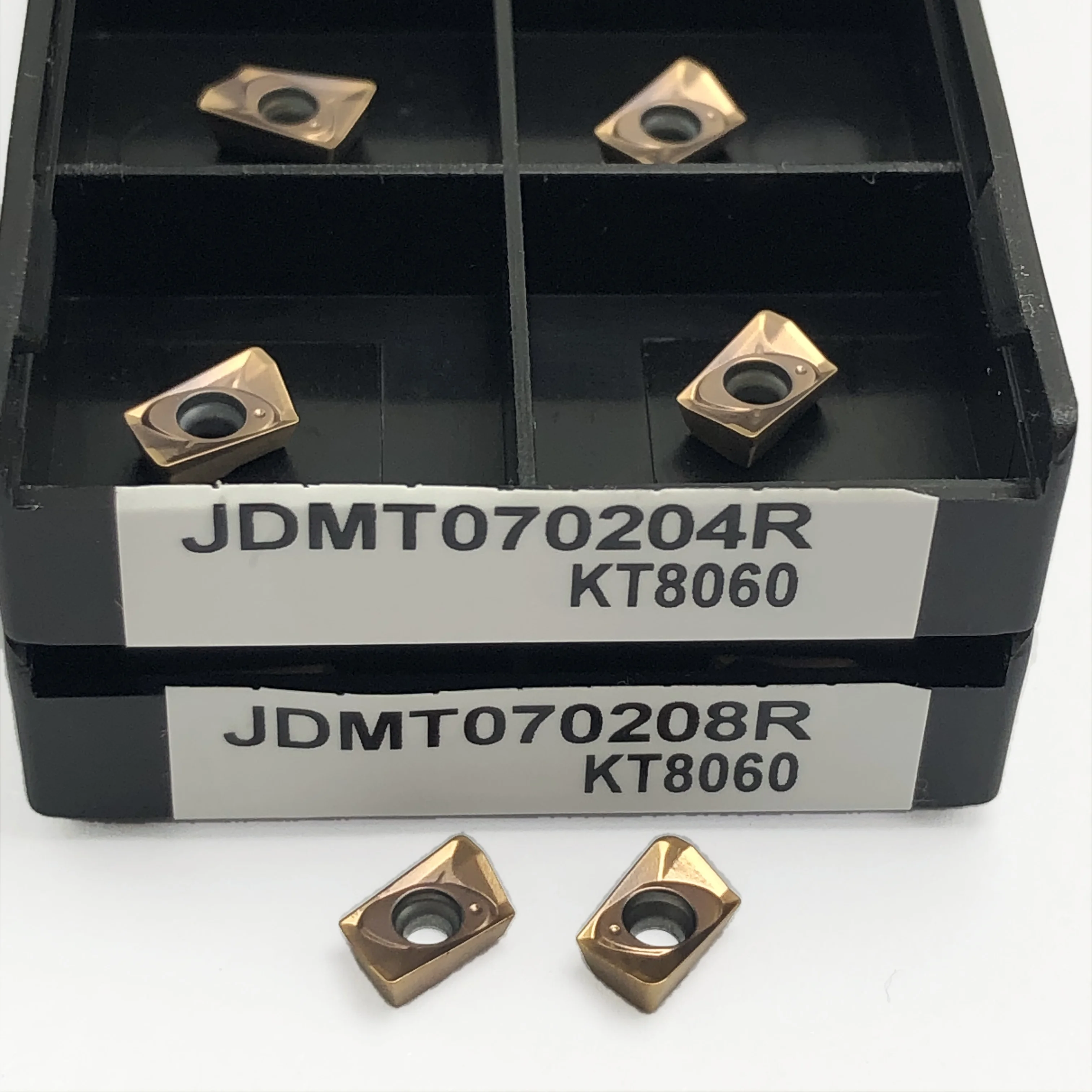 ใบมีดคาร์ไบด์ซีเมนต์แบบดั้งเดิม JDMT070204 JDMT070208ใช้สำหรับสแตนเลสและเหล็ก JDMT070208R