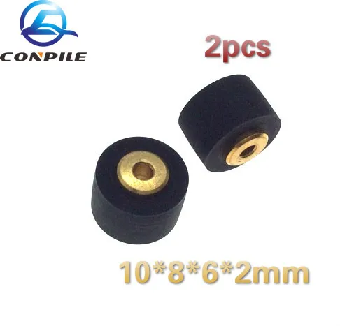 

2pcs copper 10*8*6*2mm rpinch roller for cassette deck tape recorder