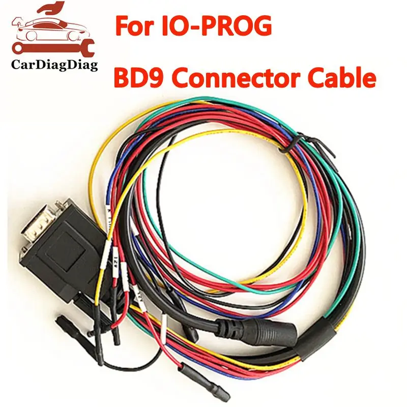 

Кабель OBD2 для IO Prog, с красными кружочками, для программирования ЭБУ, TCM, BCM и EPS, разъем BD9. Продается только кабель.