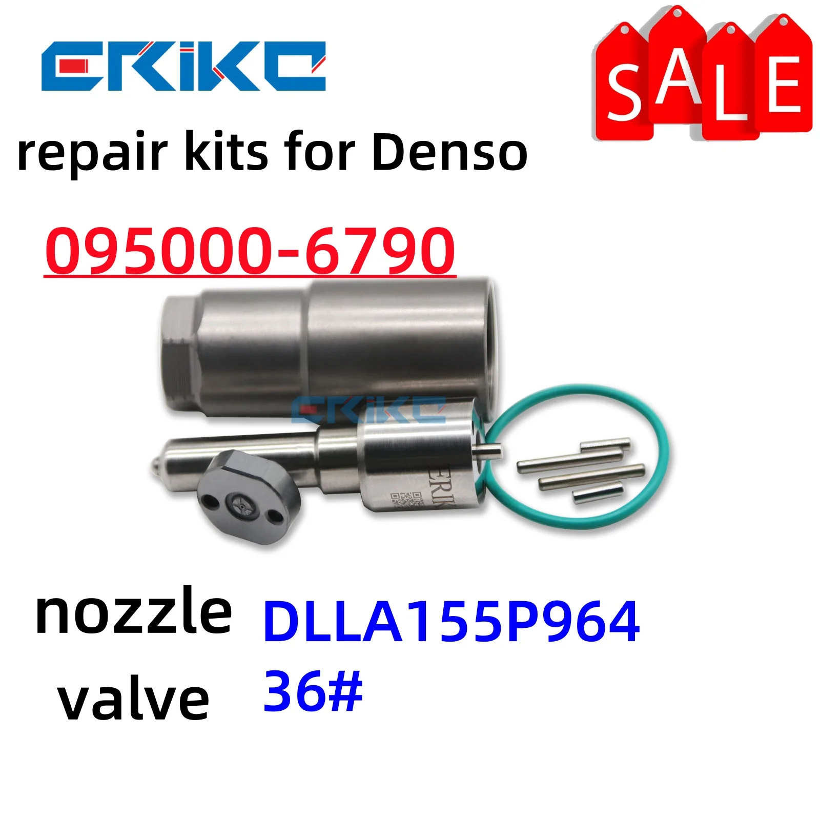 

HOT 095000-6790 095000-6791 6790 6791 Common Rail Repair Kits Nozzle DLLA155P964 Orifice Plate 36# For Shanghai Diesel 6114
