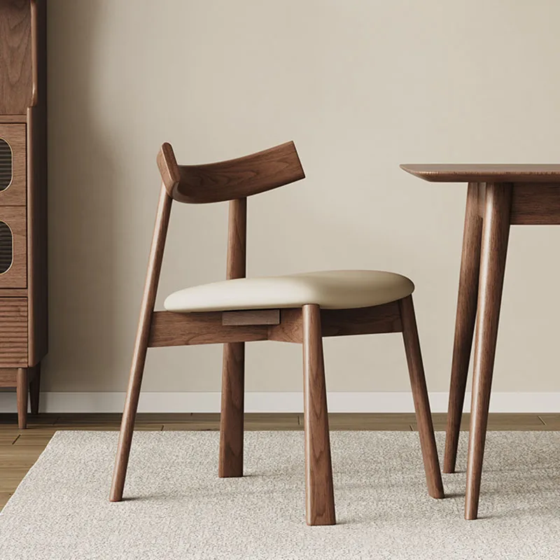

Minimalist Modern Dining Chair 2pcs Wood Design Nordic Dining Chairs Elegant Occasional Chaise Salle A Manger Kitchen Furniture
