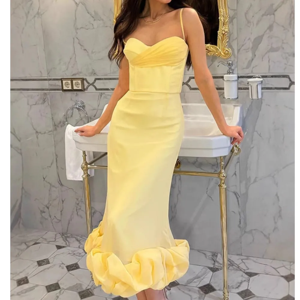 

Three-dimensional Lace Sexy Sleeveless Suspender Dress Summer Women's Solid Color Large Hem Slim Long Dress Платье Женское