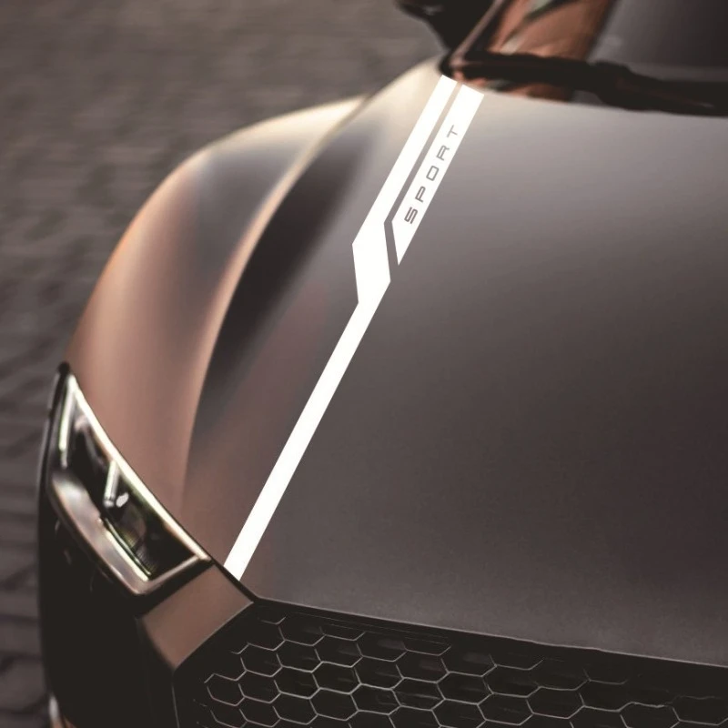 

100 см наклейка на капот автомобиля, автомобильная наклейка, не выцветающая для Audi BMW Nissan Toyota Jeep Hyundai Sport Auto Decor, универсальная наклейка