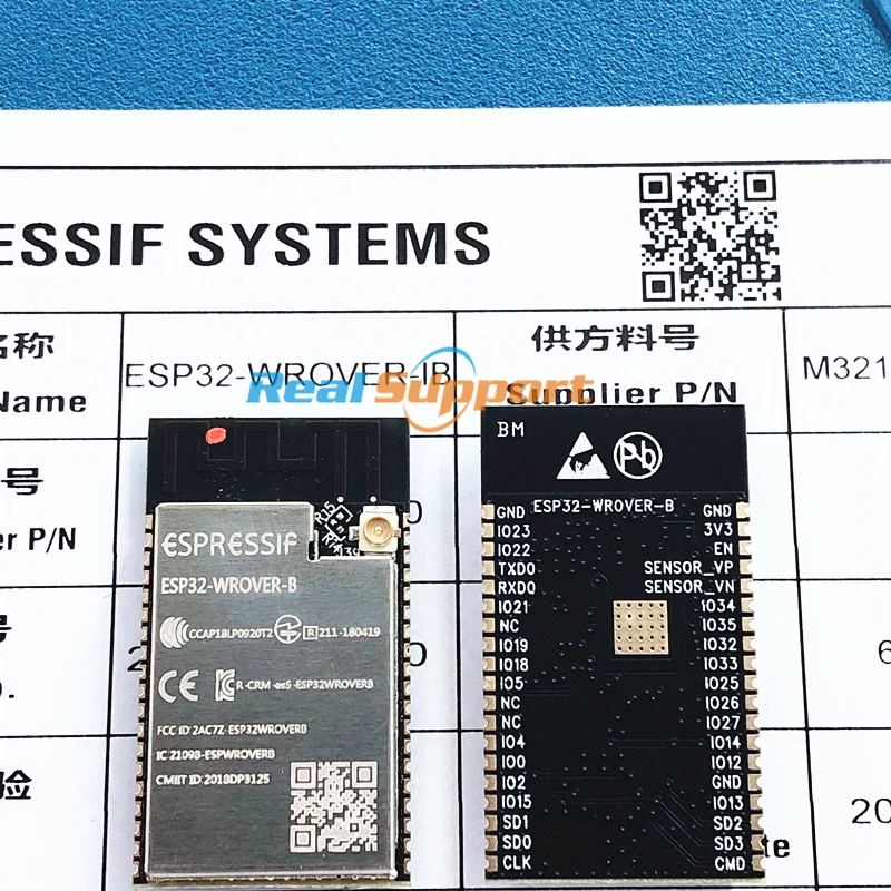 ESP32-WROVER-IB 8MB ESP32-WROVER-IB-N8R8 Ipex antenna module based on ESP32-D0WD WiFi-BT-BLE MCU module 4MB SPI flash