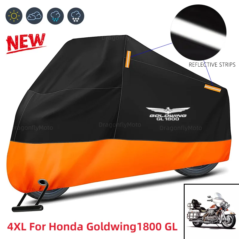 For Honda Goldwing1800 GL1800 F6B 2002-2017 Motorcycle Cover Waterproof Outdoor Scooter UV Protector Dust Rain Cover