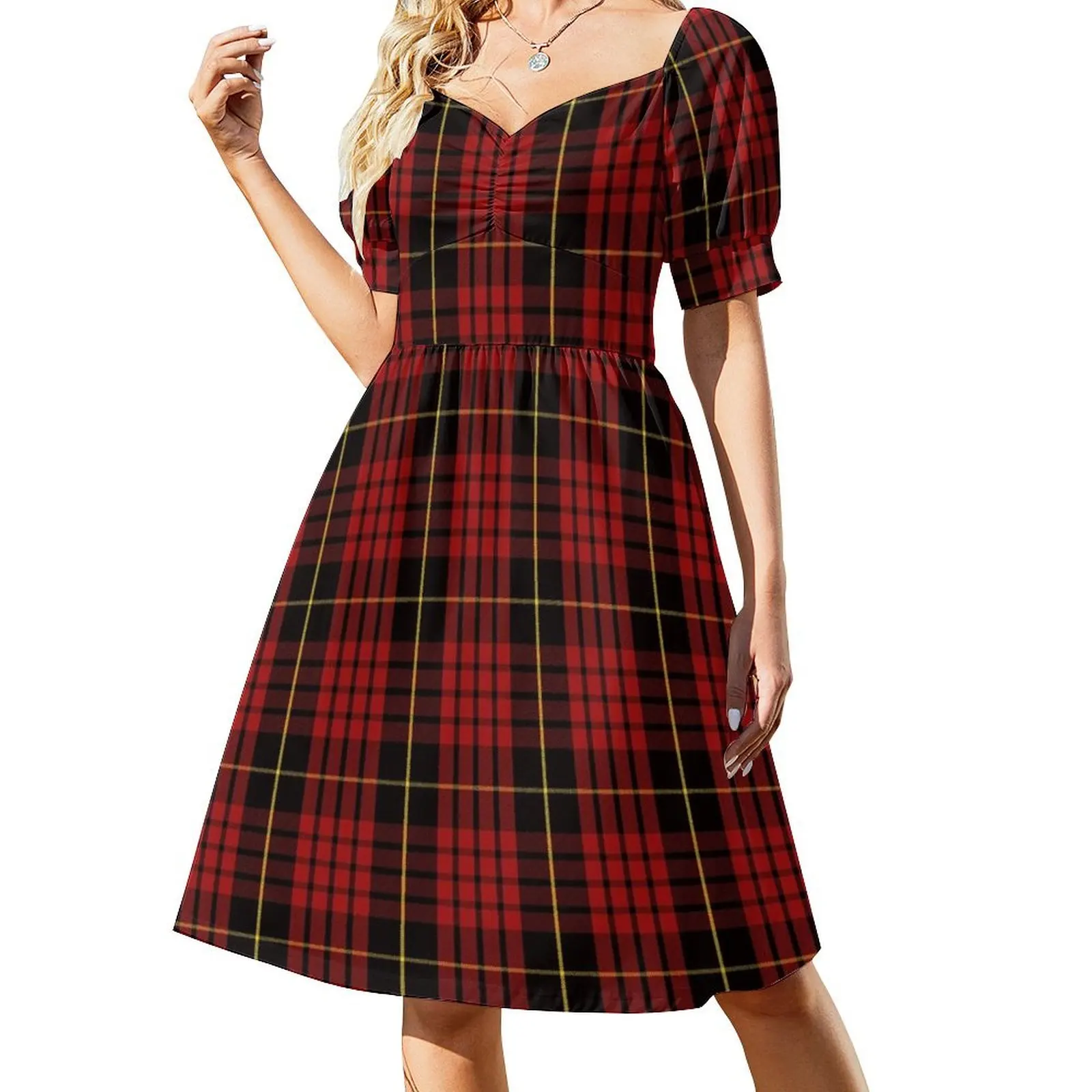 

Clan MacQueen Tartan Short Sleeved Dress ladies dresses for special occasion dresses for woman 2025 Dress