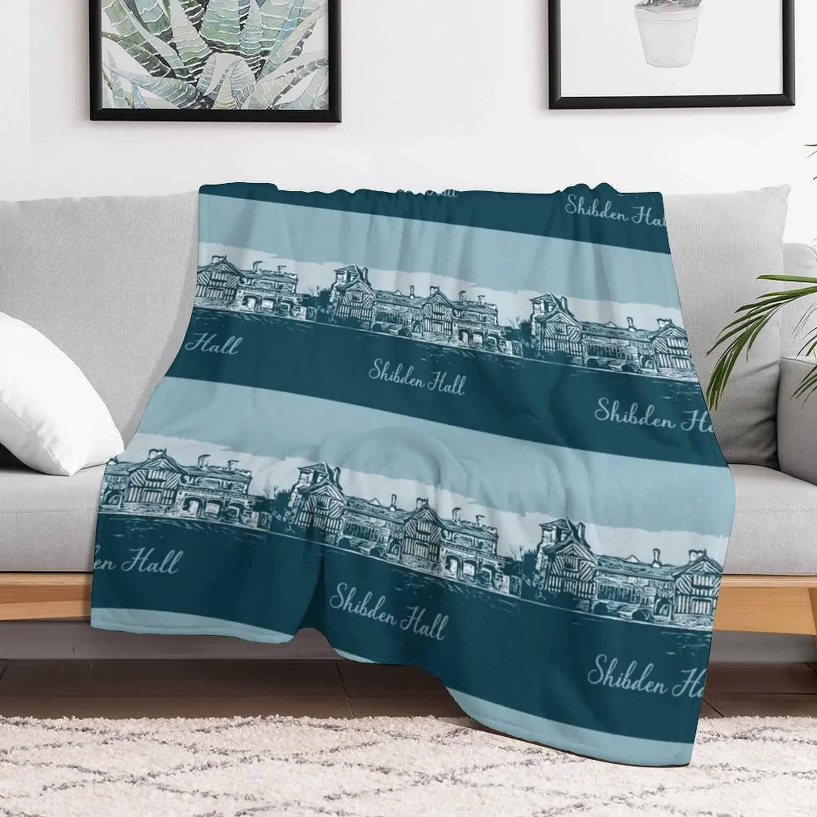 Shibden Hall Art Throw Blanket Personalized Gift sofa bed christmas decoration Blankets