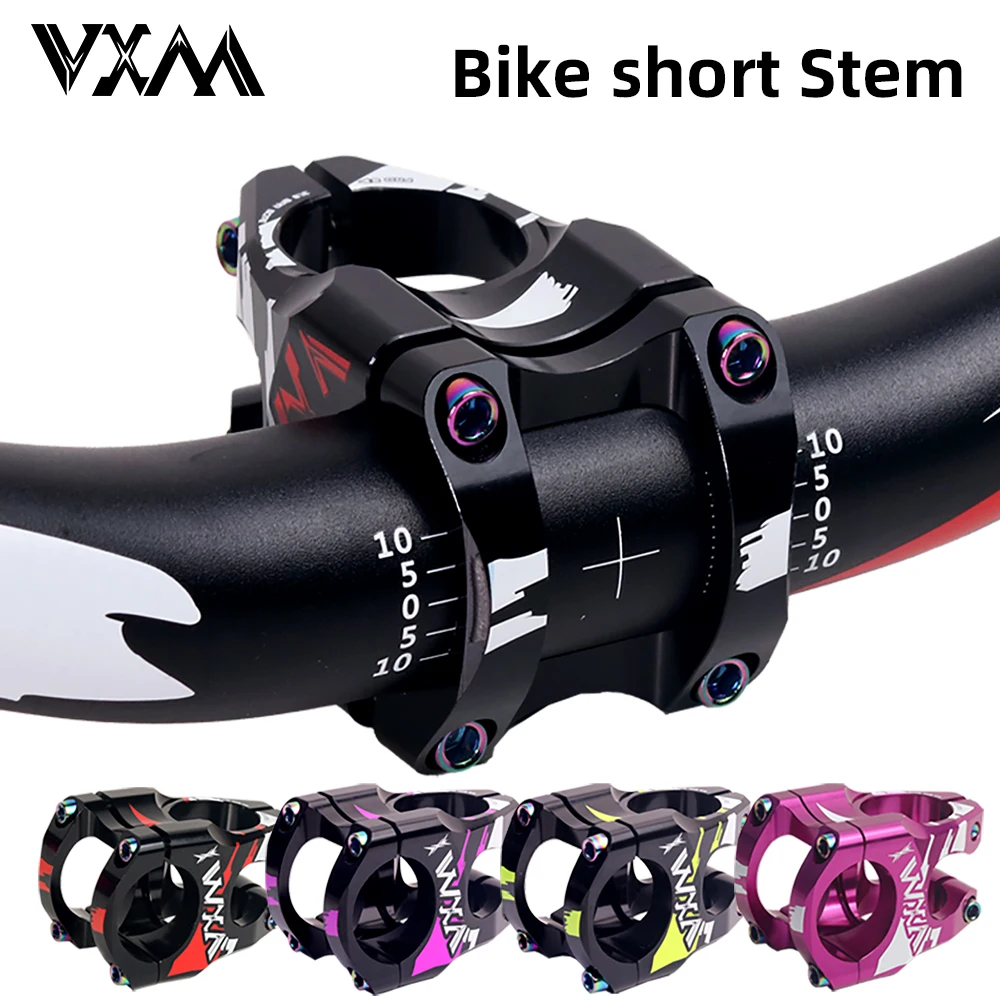 

VXM горный шоссейный велосипед 28,6 мм/31,8 мм, высокопрочный вынос 35 мм, алюминиевый сплав с ЧПУ, полихромная короткая ручка, детали подставки для велосипедного столба