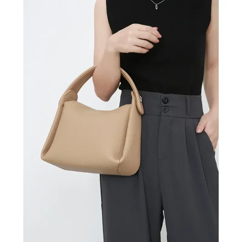 

Large Capacity Soft Cigarette Box Bags Summer New Casual Pillow Bag Khaki Commuting Handbag Fashionable Women's Bag Crossbody