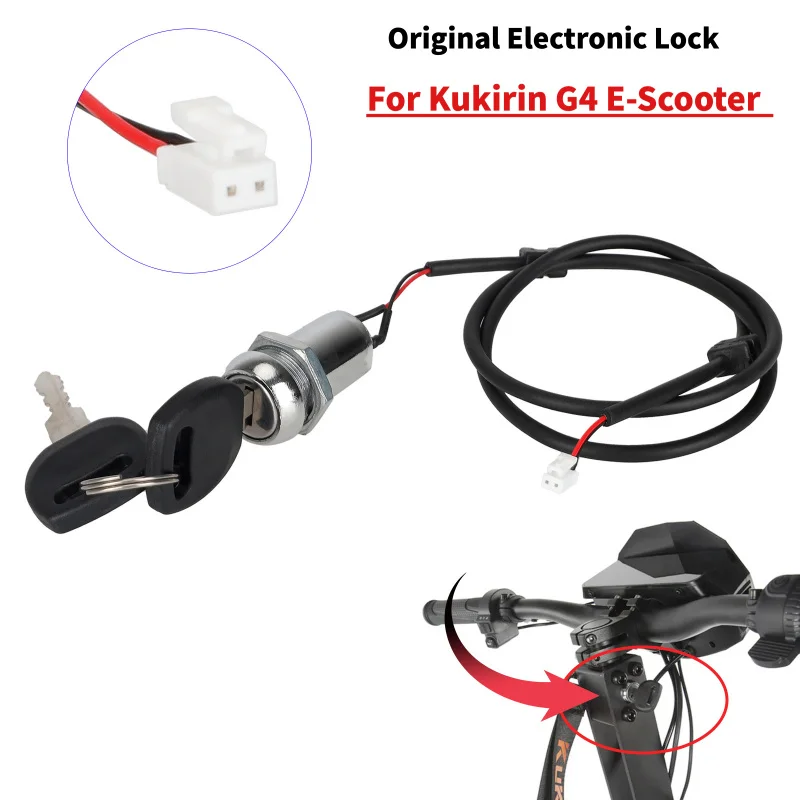 

Original Electronic Lock For Kukirin G4 E-Scooter Anti-theft Security Lock with Key,Skateboard Lock Accessories