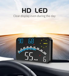 G10 HUD Car Head Up Display orologio digitale contachilometri GPS tachimetro allarme Computer di bordo con supporto accessori Auto per Auto