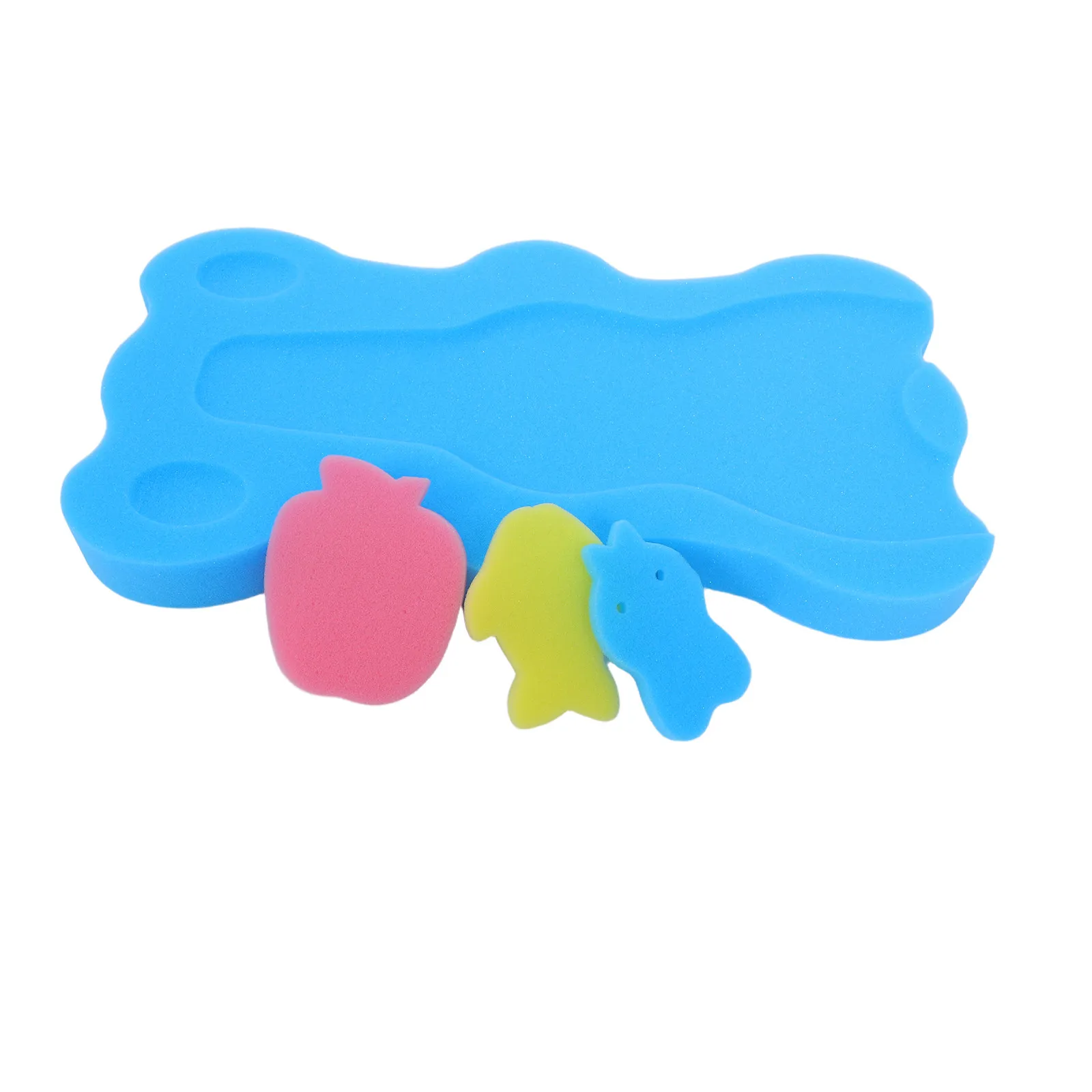 

Baby Bath Sponge Mat Non Slip Soft Cushion Tub Insert Support for Newborn Infant Bath Care Pad Baby Bathing Sponge Pad