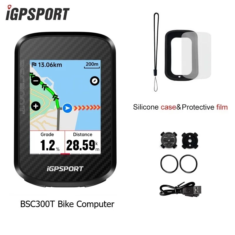 iGPSPORT BSC300T Route Navigation Bicycle GPS Computer Wireless