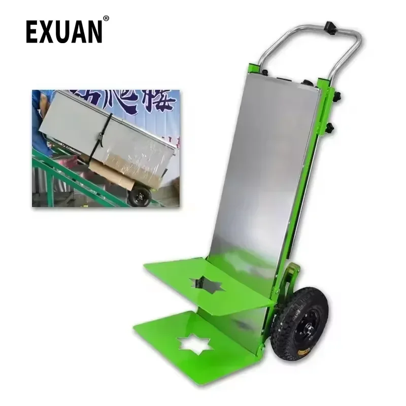 Electric Stair Climbing Hand Trolley Stair Climber 48V 250kg Climbing Cart Hand Trolley Climb  Cart Flat Hand Truck Dolly Cart