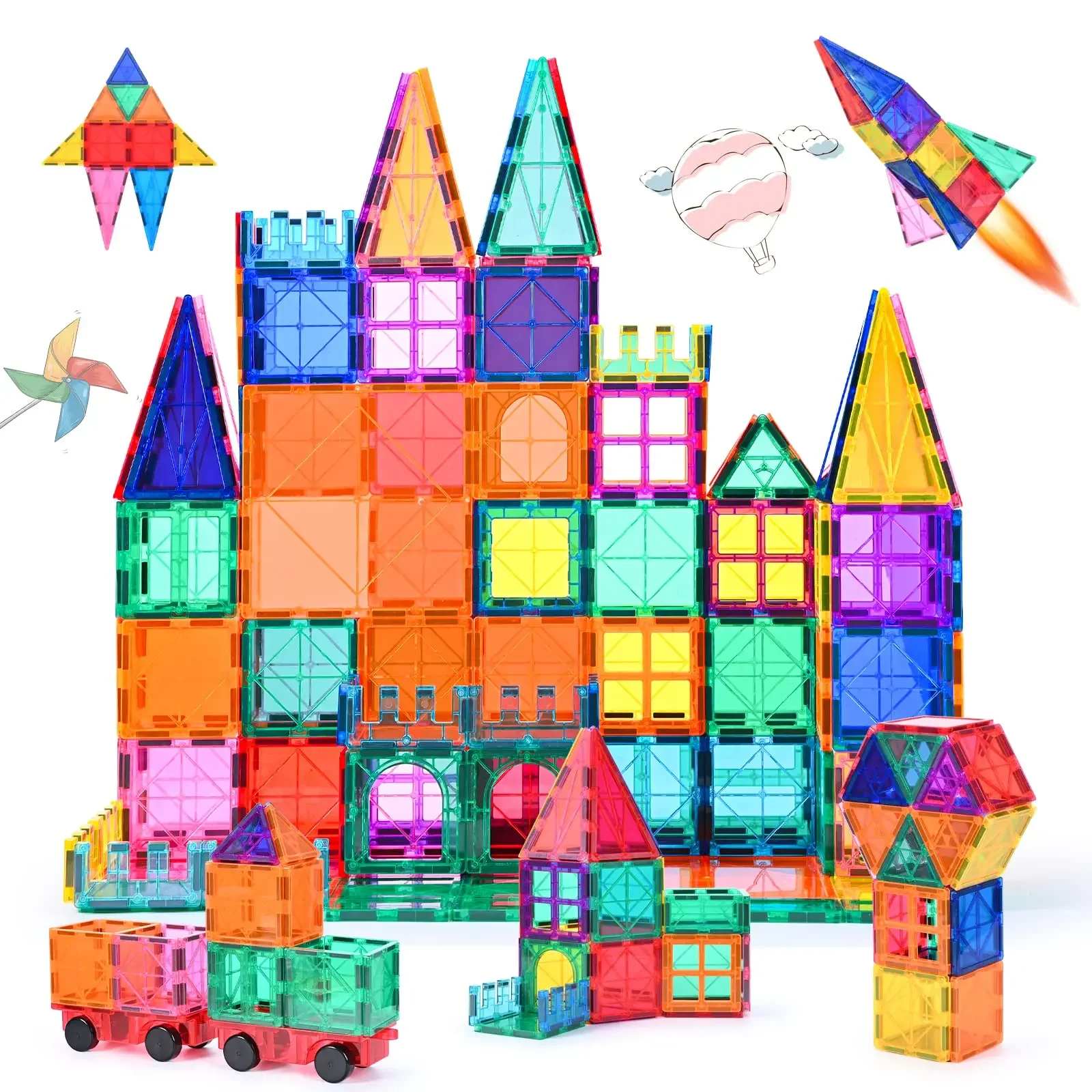 Magnetic Building Blocks DIY Magnets Toys for Kids Designer Construction Sets Gifts for Children Toys  Enductional STEM Toys