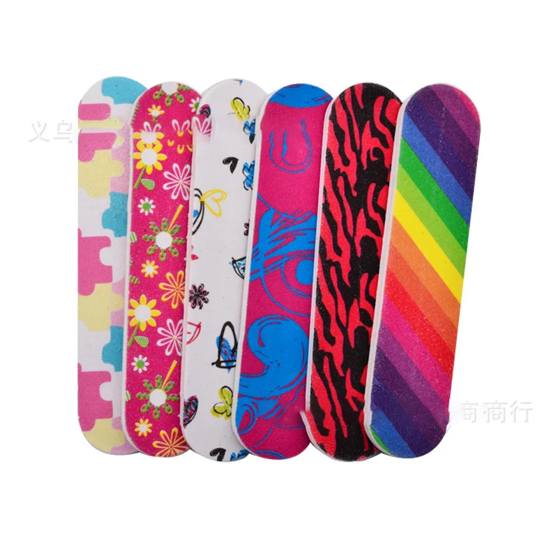 Misscheering Manicure Color Mini Rub Strip Sanding Strip Multi-sided Sanding Multi-color Mixed Batch Random Delivery