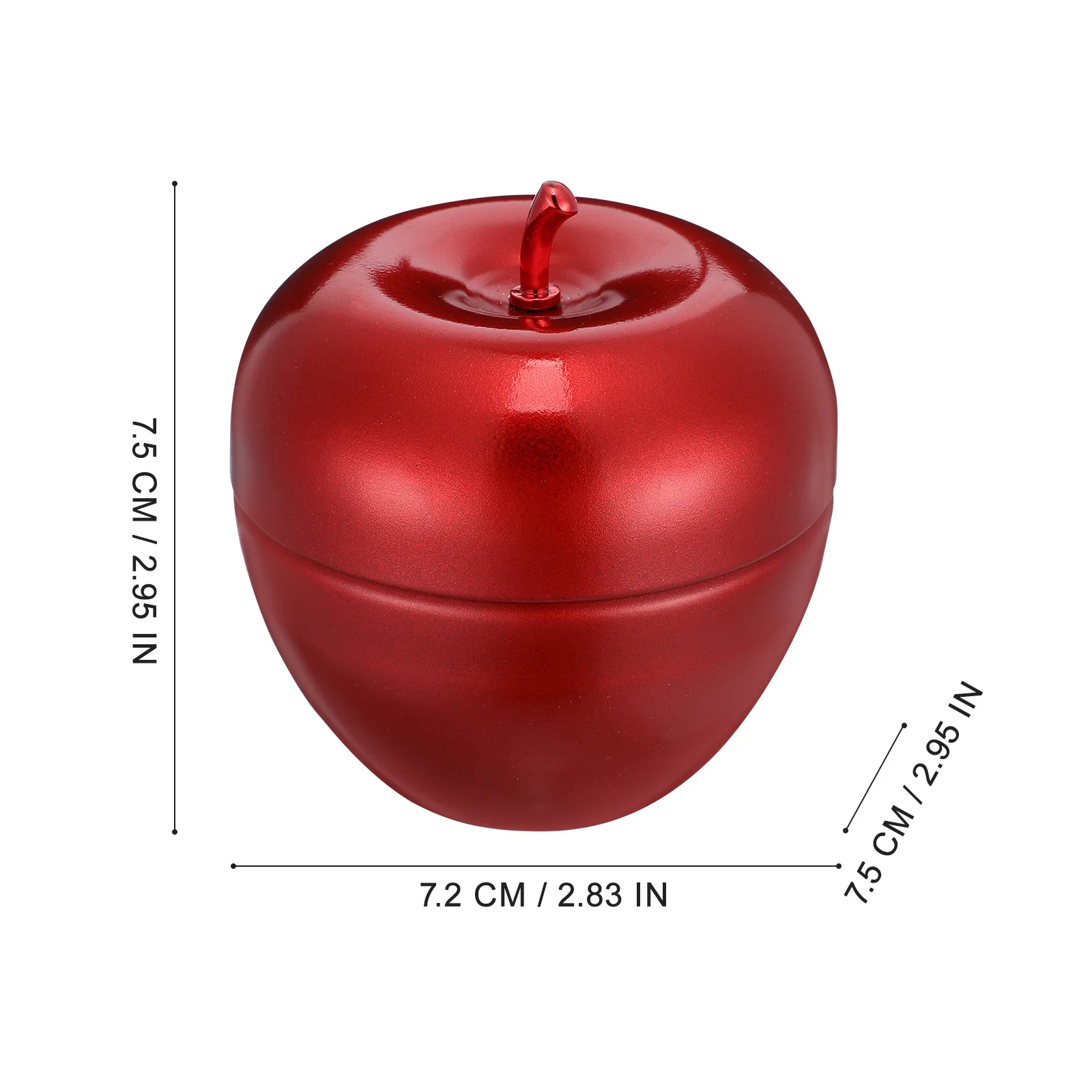 4Pcs Apple Shape Candy Gift Jars Sealed Canisters Multi-Function Tea Storage Container Christmas Tea Jar Multi-Function Canister