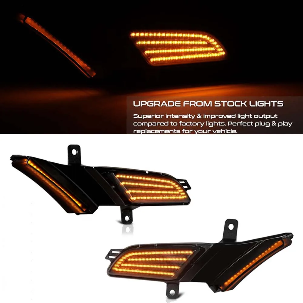 

2Pcs For Porsche Cayenne 957 2007-2010 Dynamic LED Side Marker Lights Car Turn Signal Blinker Indicator Lamps OEM#95563103610