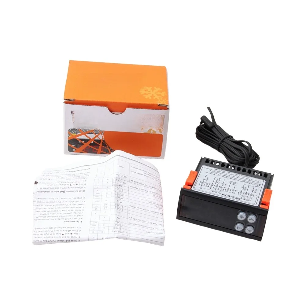 /Digital /Temperature /Controller 220V Thermostat With 3 Output Relays For Refrigeration Cold Storage Defrost Fan Control view 4