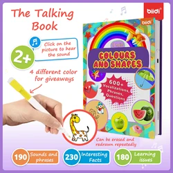 English Point Reading Books Children's Early Educational Toys Montessori Smart Multifunctional Book For Toddler Learning English