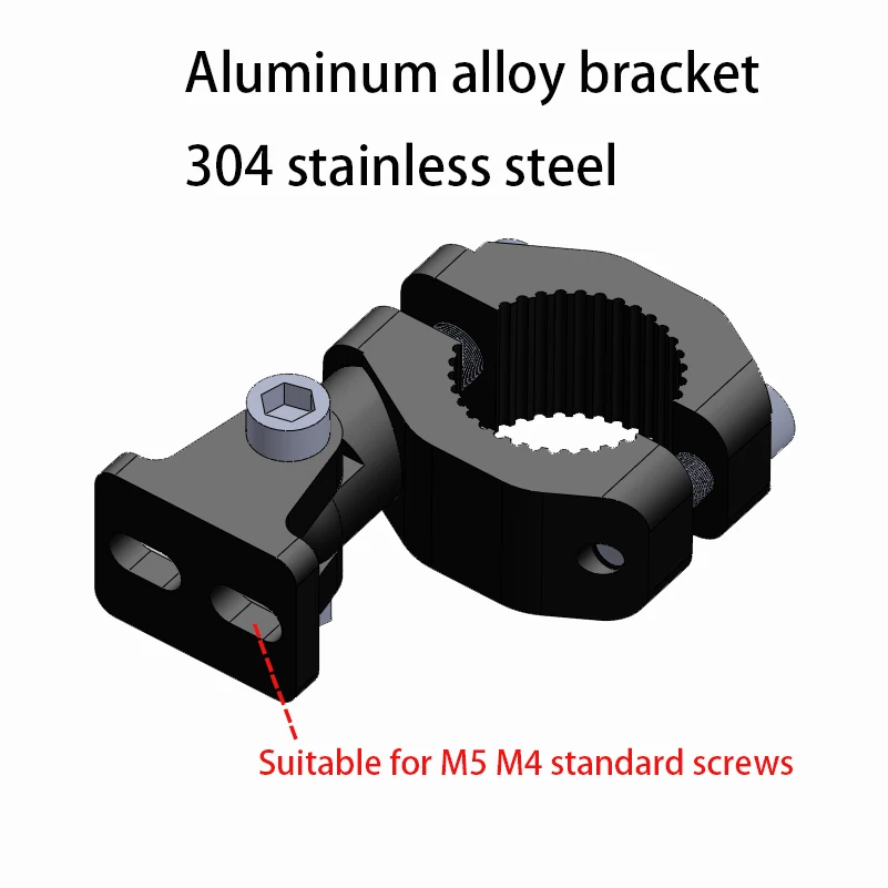 Alloy Motorcycle Stent 19-26mm Bracket Bumper Clamp Auxiliary Spotlight Headlight Mount  Brackets Tube Clamp Mount Kit