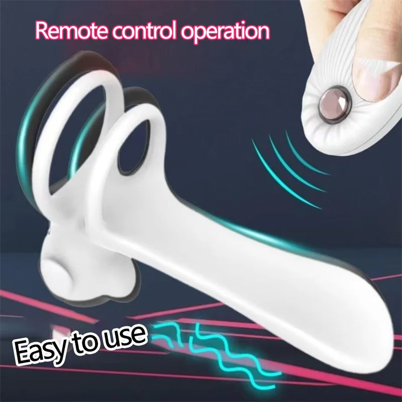 Couple Vibrator With Cock Penis Ring Wireless Remote Cockring Vaginal G Spot Massager Masturbation Sexy Toys For Men Women