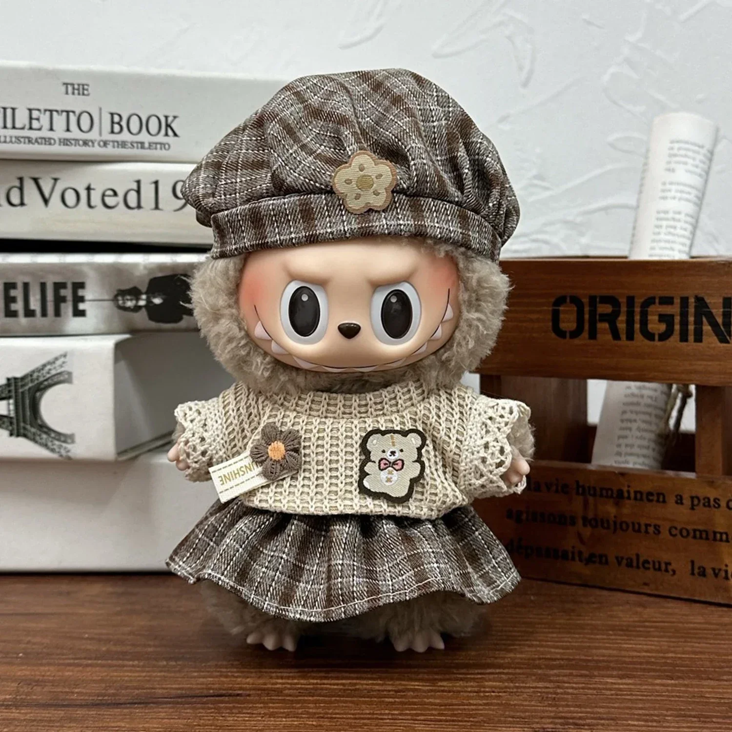 Poppenkleertjes Labubu Kledingontwerper voor V1 V3 17 cm poppen Trendy Schattig Diverse stijlen 2025 Nieuwe kleding Labubu Accessoires Broeken