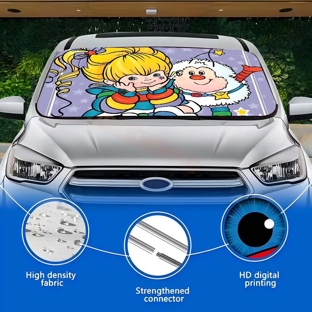 Rainbow Brite Windshield Sunshade Car Window Windscreen Cover Sun Shade Auto Sun Visor Car-covers