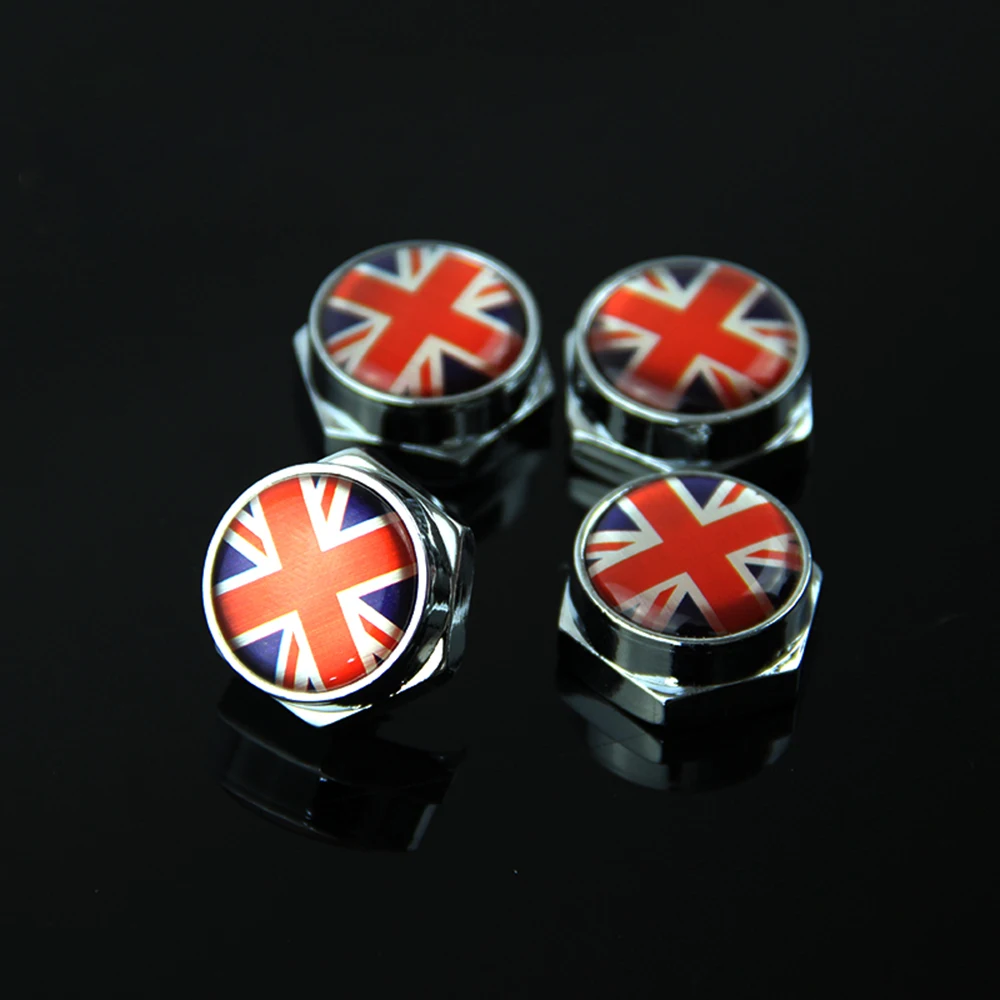 4Pcs/set Car License Plate Fixed Bolt Screw Caps Emblem Decal For BMW Mini Cooper JCW One S  Countryman Car Styling Accessories