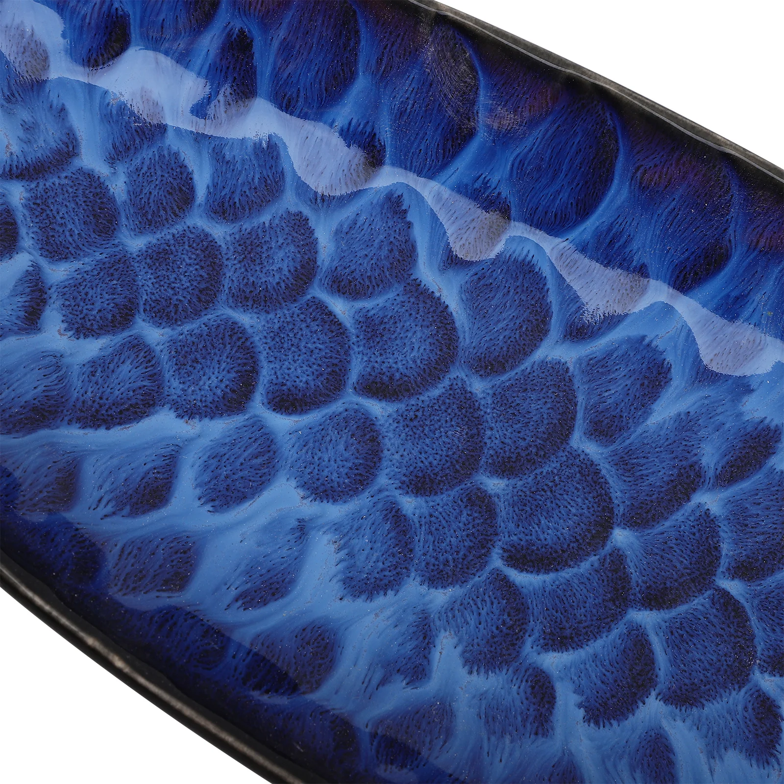 

Ceramic Sashimi Plate Elegant Long Boat Shape Dessert Steak Salad Home Kitchen Dining Sashimi Plate Ceramic Dish