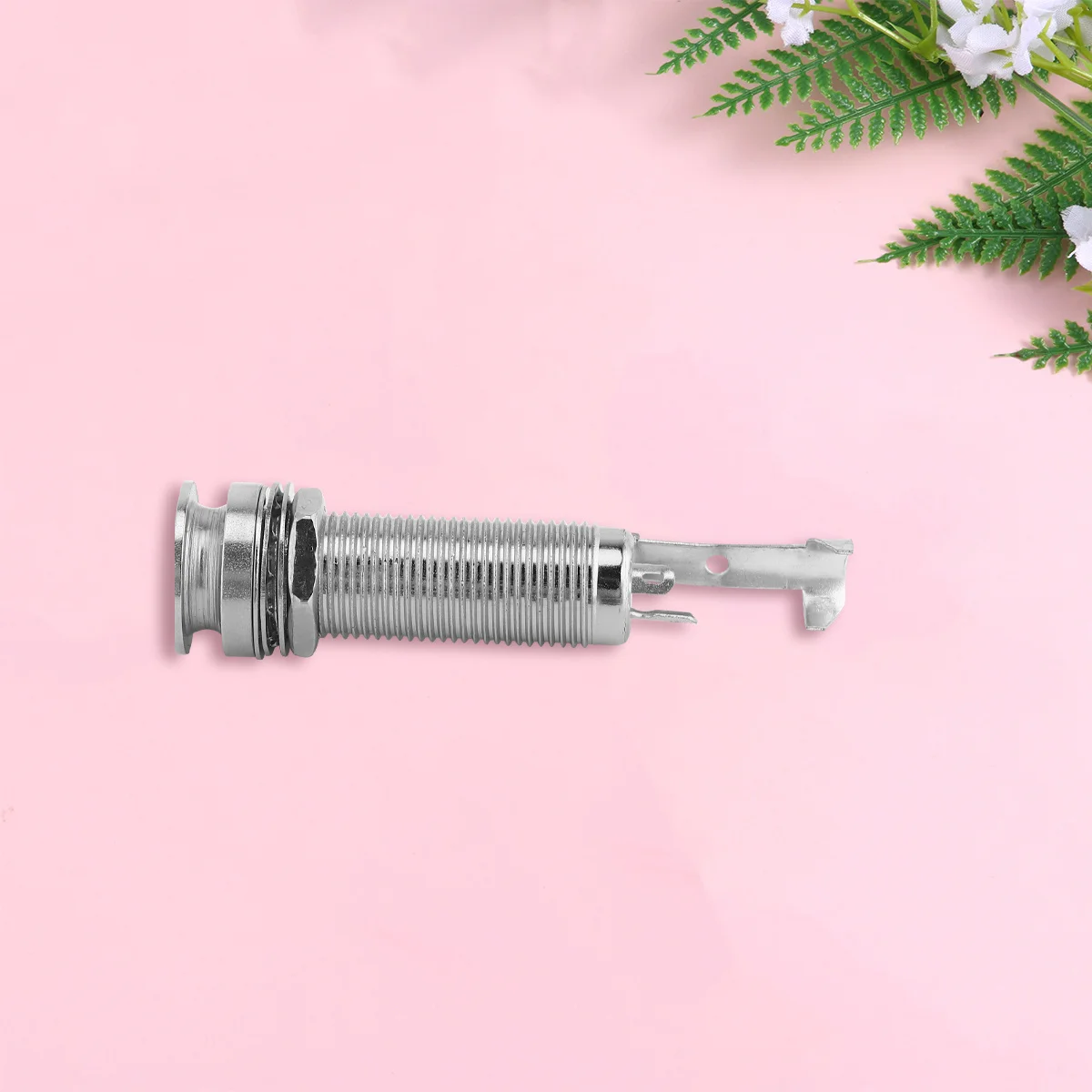 

Professional Guitar Connection Socket Silver Durable Metal Easy Install Good Workmanship Long Time Use Guitar Socket