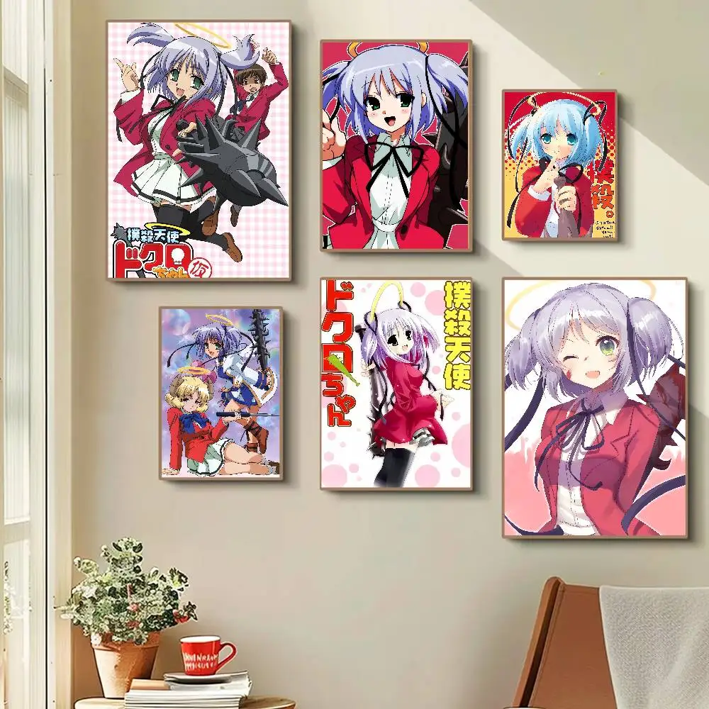 Anime Bludgeoning Angel Dokuro-chan Vintage Anime Poster Wall Art For Study Living Room Decor Unique Home Decoration Pictur