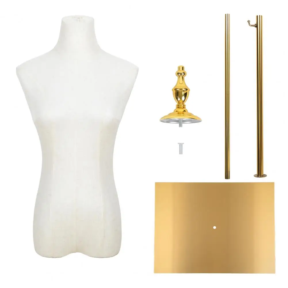 

Манекен для одежды с регулируемой высотой 47-75 дюймов, с металлическим основанием, для пошива одежды, демонстрации платьев и ювелирных изделий