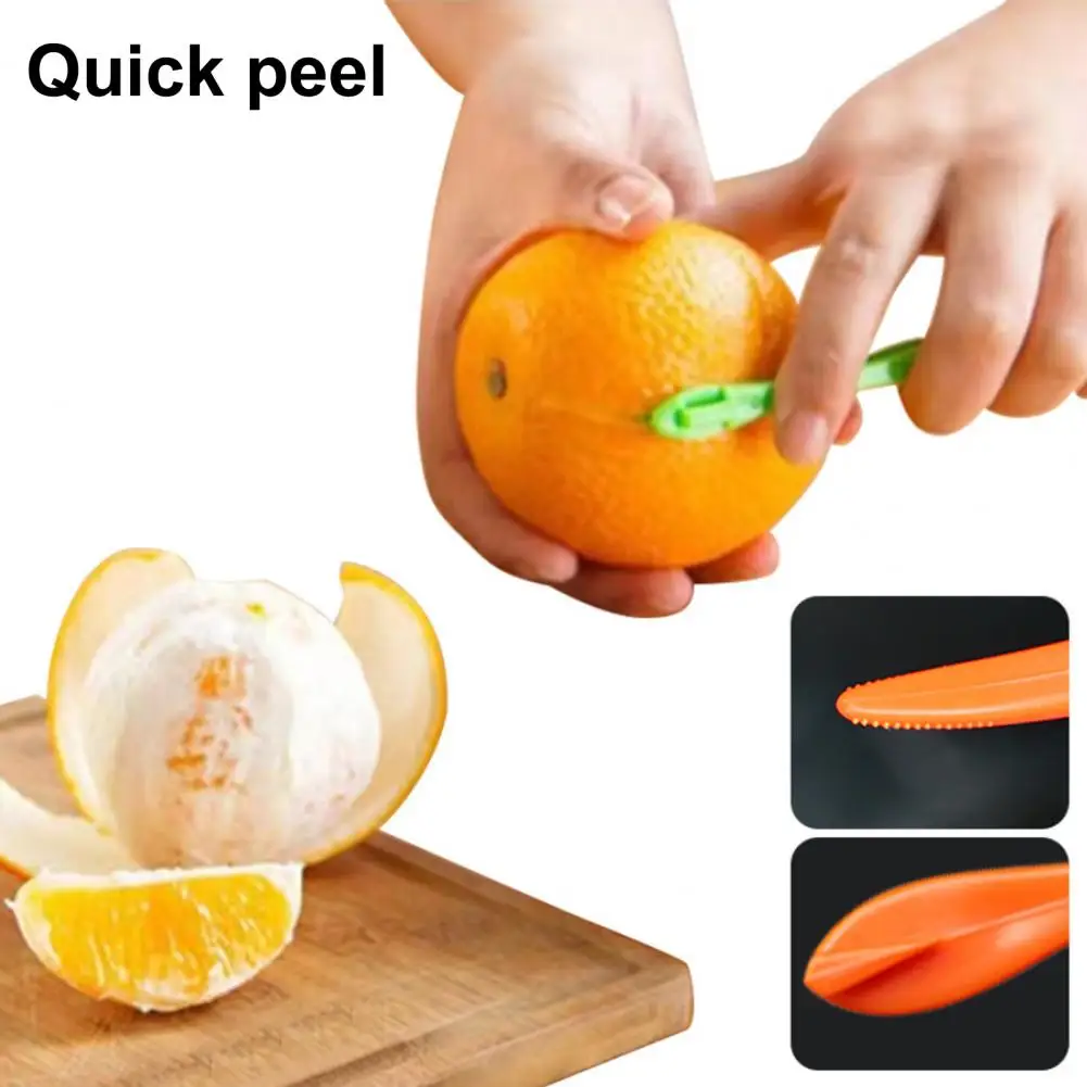 Fruit Peeling Gadget Handheld Orange Peeler Tools Set for Citrus Peel Removal Fruit Slicing for Easy for Effortless