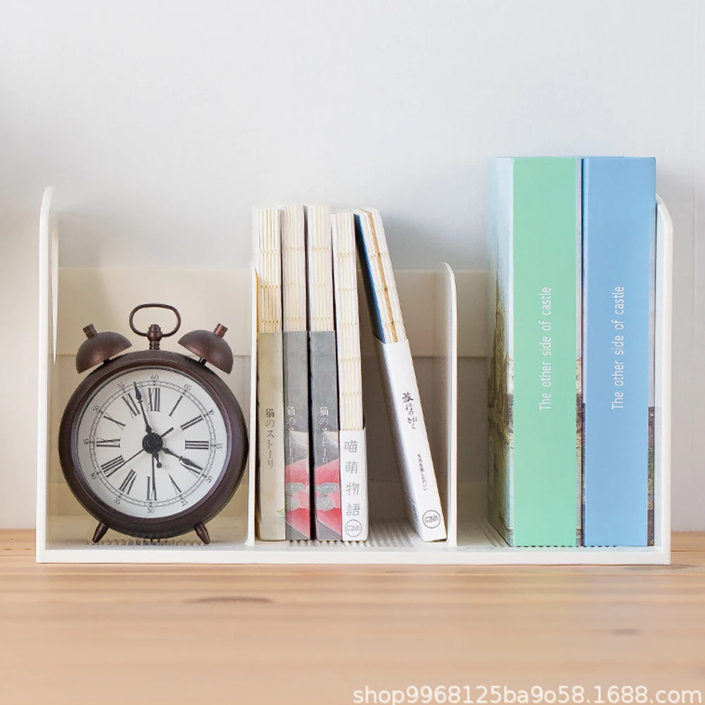 

Simple Bookshelf File Organizer Document Rack Holder Magazine Desktop Storage Stand