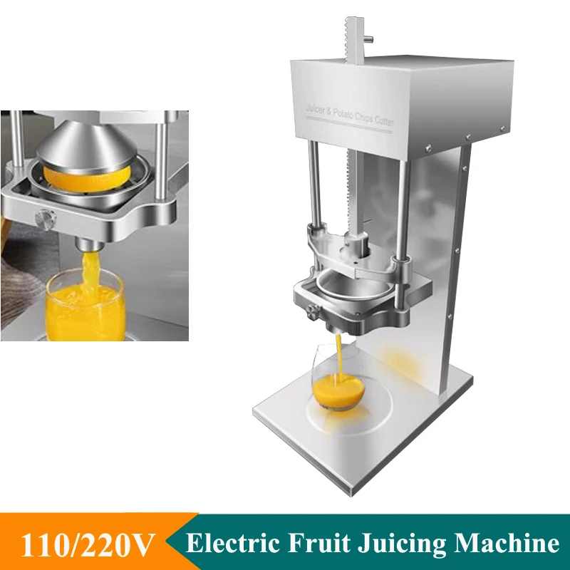 Stainless Steel Potato Chips Cutting Machine 110V 220V Vegetable Strip Cutter Machine Multifunctional Fruit Juicer Machine