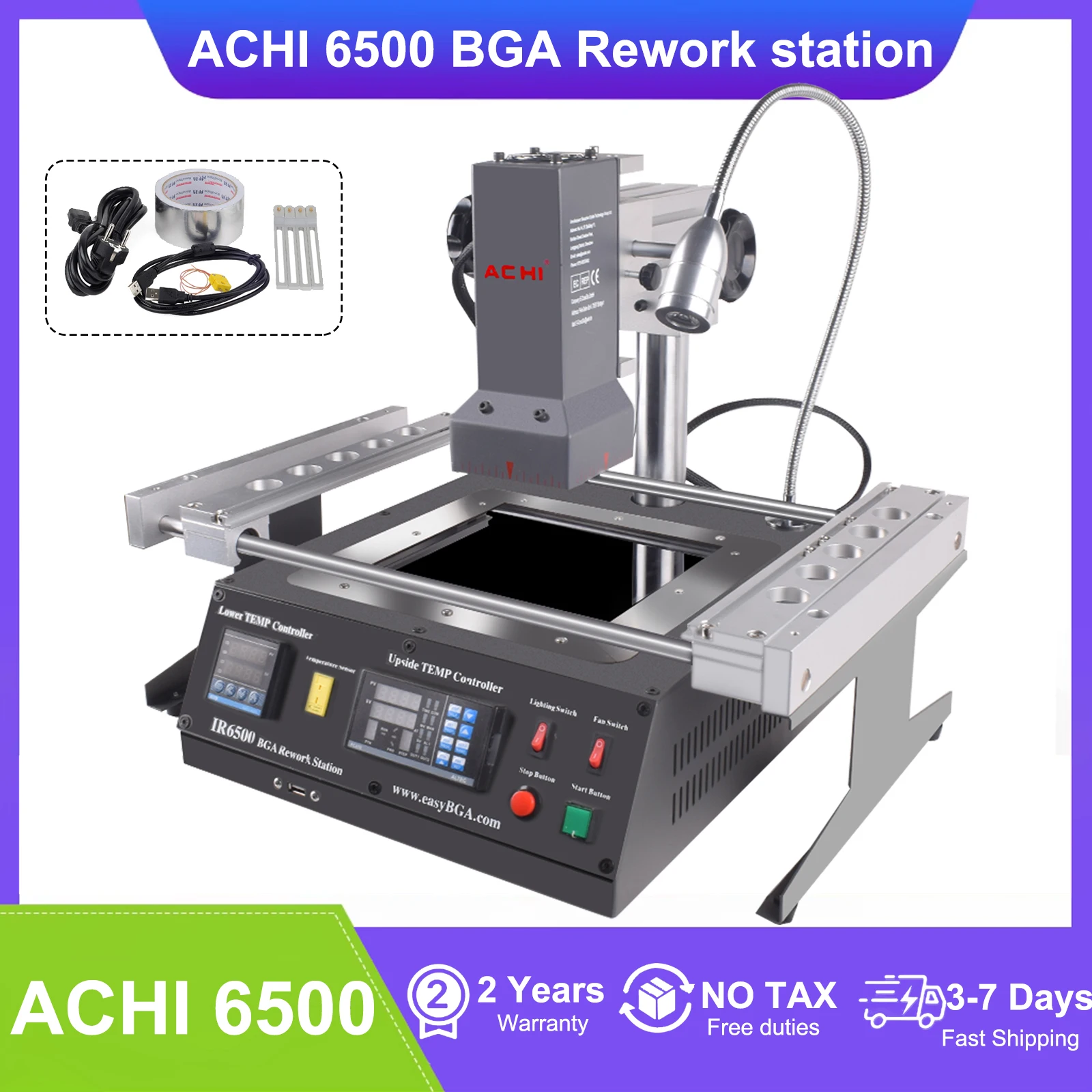 ACHI IR6500 rework station IR 6500 BGA Repair Station Upgrade from