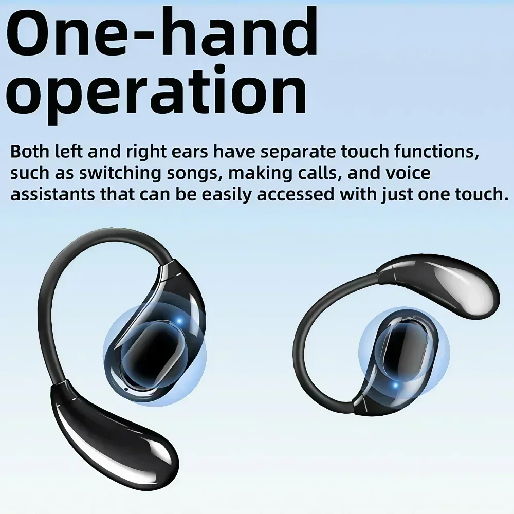 ANC Open Ear Bluetooth Earphones Multi Language Real-time Translation Earbuds HIFI Stereo Sound For Business Trip Travel