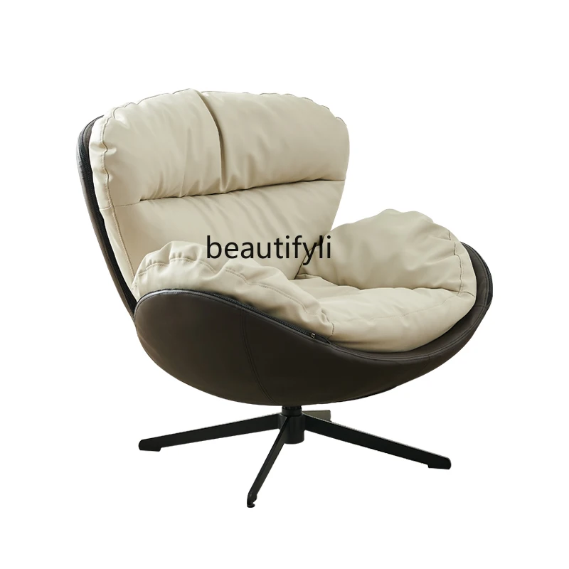 

Rotating Sofa Modern down Single-Seat Sofa Chair Italian Living Room Bedroom and Household Balcony Backrest Lazy Bone Chair