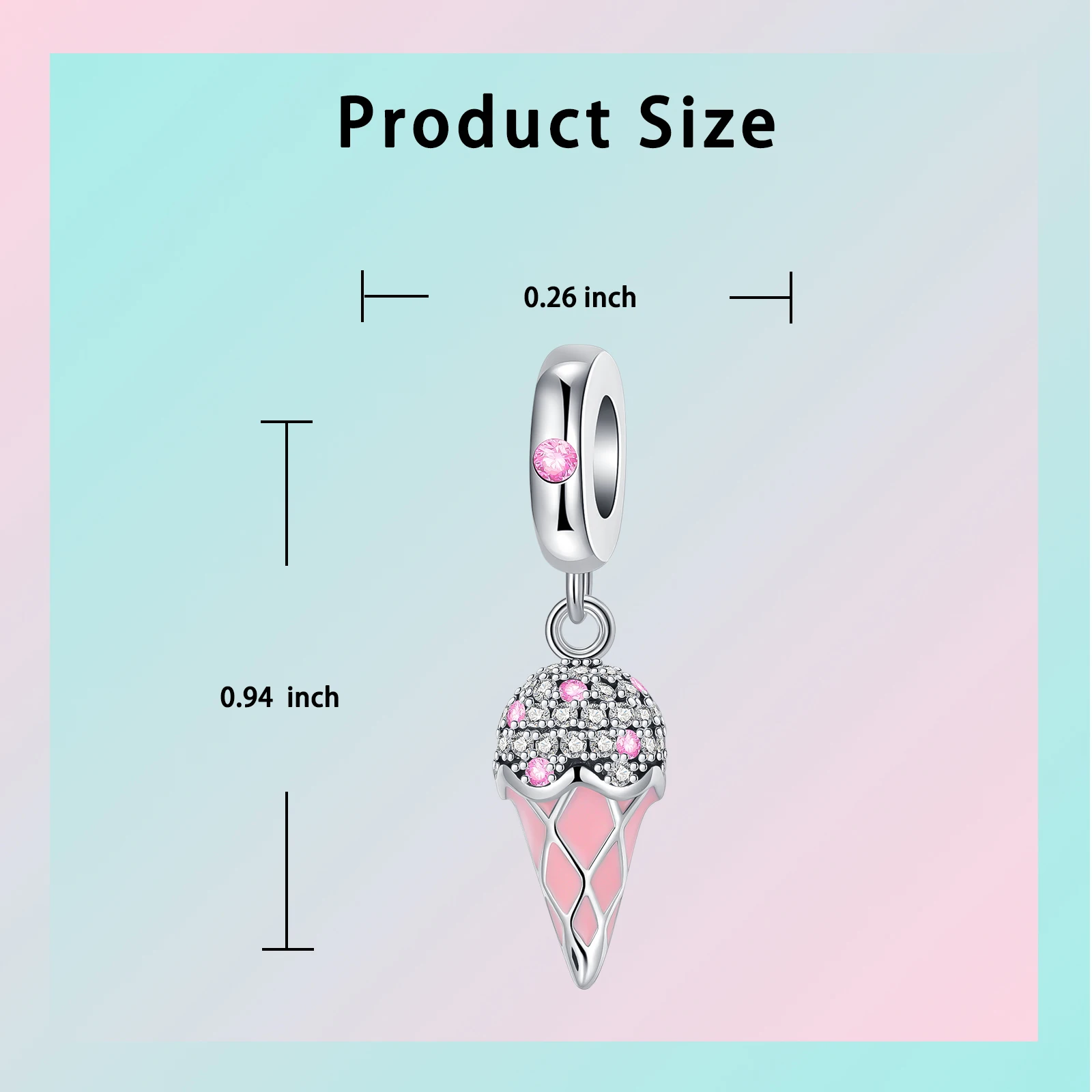 925 فضة قلادة Charm للنساء ، زهرة باقة ، الماس الوردي ، يناسب أساور باندورا الأصلي ، DIY بها بنفسك مجوهرات هدية