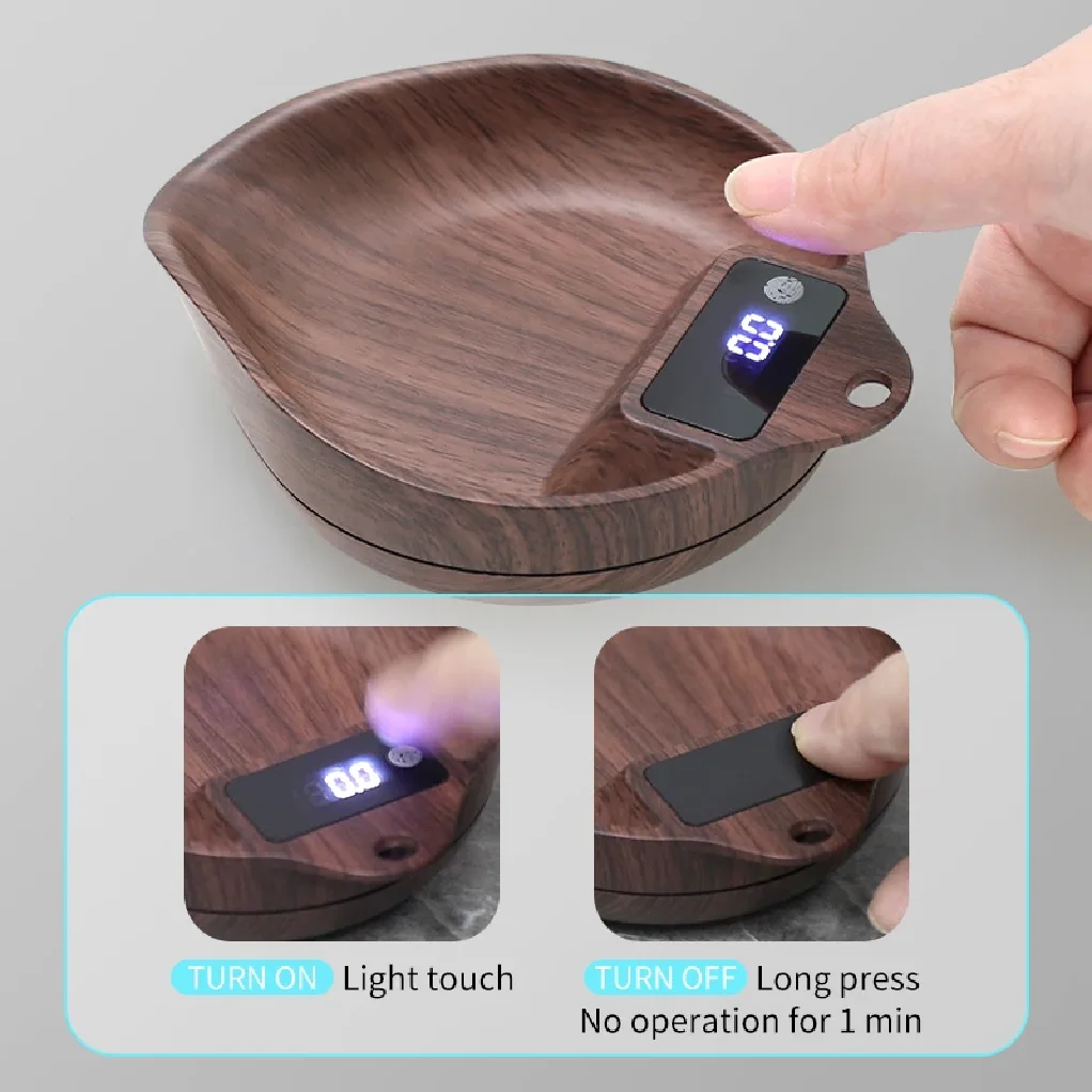 AliKisscafe Coffee Scale Electronic Bean Measuring Scale ABS Espresso Weighing Display Tray Spray 0.1g Kitchen Barista Accessory view 3