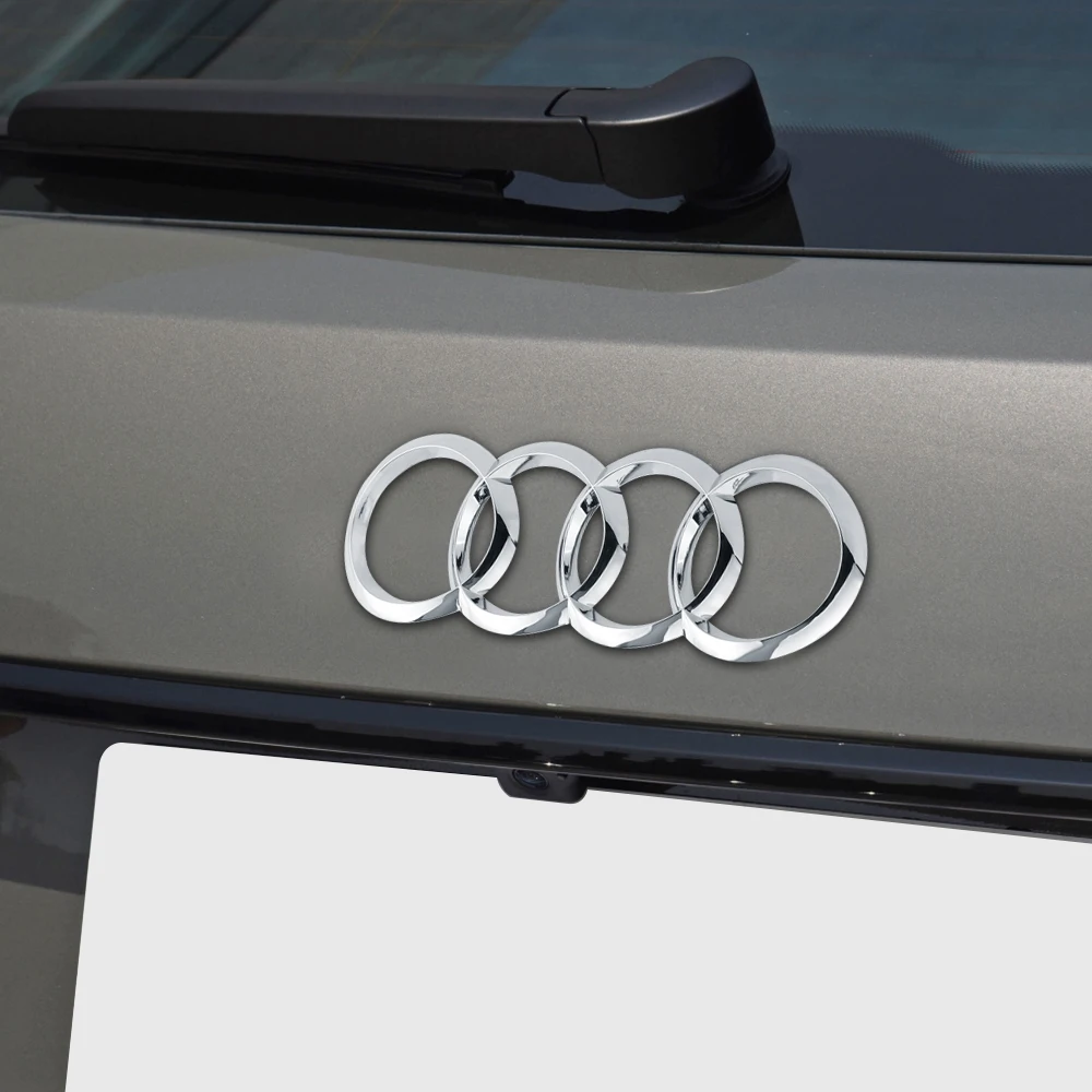 Für AUDI Q3 Q5 Sportback Q7 Q8 S5 S6 S7 R8 S4 Auto 4-Ring ABS Logo Motorhaube Frontgrill Heckklappe Emblem Aufkleber Zubehör – Detail 12