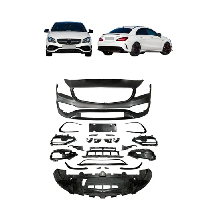 Body Kit Amg Front Bumper For Mercedes Benz Cla W117 Cla200 Cla250 Upgrade Cla 45 Amg Body Kit